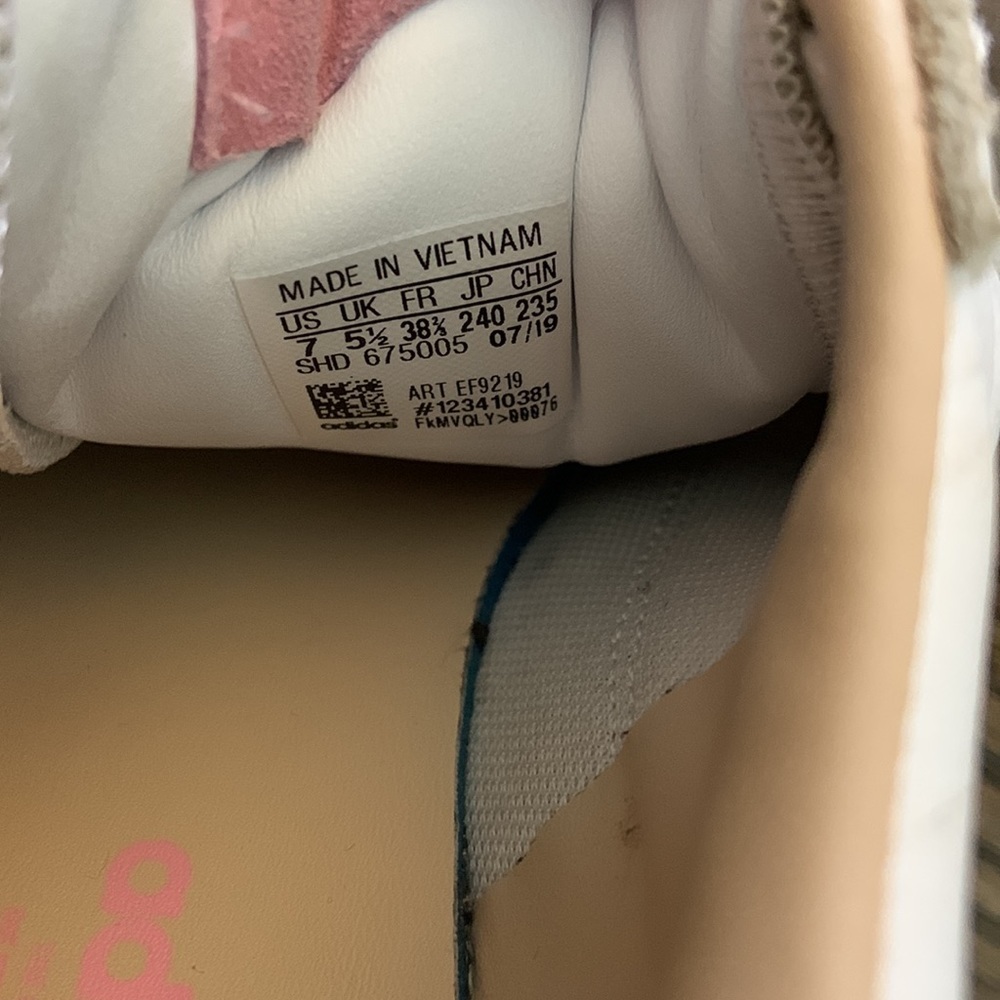Adidas Supercourt Originals White True Pink Sneakers - Picture 8 of 9
